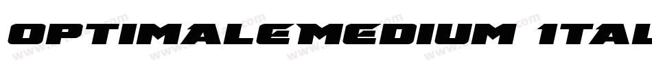 OptimaleMedium Itali字体转换